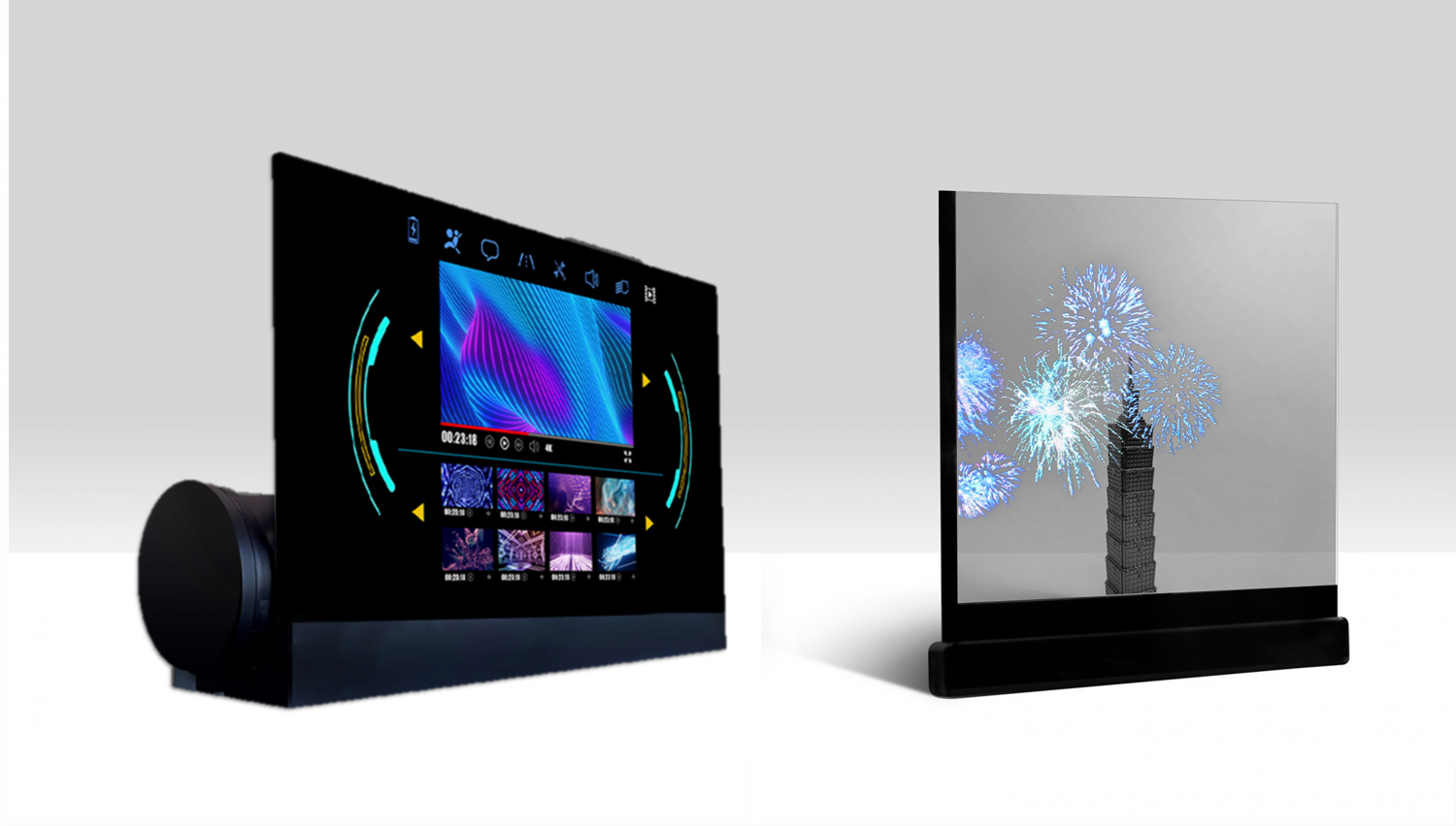 可卷式、折迭性、高透明